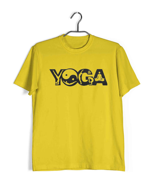 Yoga Yoga Poses Sports Fitness Casual Graphic Printed T-Shirt for Men